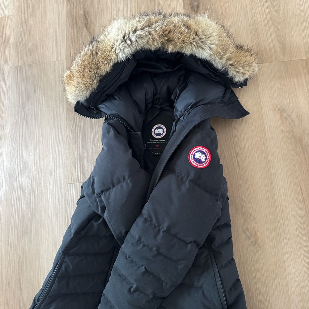 Canada Goose Black Jacket with Logo